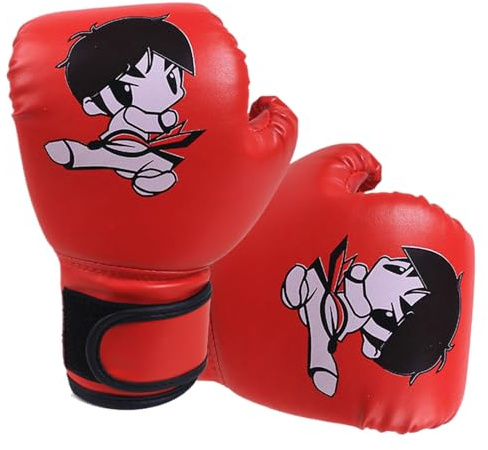 Barn Thai -handskar, boxhandskar för barn Cartoon Pu Leather Heavy Bag