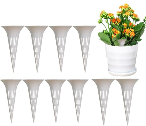 Maodom Piquets d'arrosage Goutte à Goutte | Multi-Trous réutilisables | Entonnoirs d'irrigation pour Racines Profondes – pour Fleurs, d'intérieur, orchidées, Jardin, Cour, Balcon, terrasse