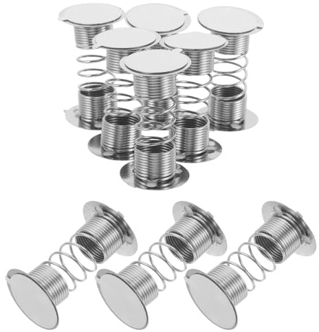 UTHCLO Base de Resorte Metálica Adhesiva para Cabezón, Soporte Oscilante para Tablero de Coche Cinta Doble Cara, 20 Unidades para Decoración Interior y Manualidades