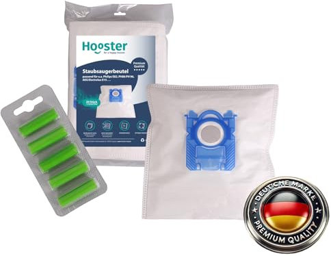 20 Staubsaugerbeutel für AEG VX6 VX7 und VX8 | geeignet für AEG Größe 201 s-bag classic/s-bag long performance | 5 Deo-Sticks (Waldduft) im Set enthalten | Material: Vlies 5-Lagig