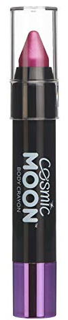 Metallic Face Paint Stick Body Crayon for the Face & Body by Cosmic Moon - Pink - Face Paint Makeup for Adults, Kids - 3.5g