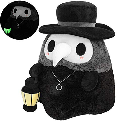SUPYINI Plague Doctor Plüschtier, Luminous Halloween Cosplay Puppe, Weiches Liebespaar Doll Party Tanzrequisiten für Zuhause, 20cm