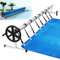 JNGLGO Pool Aufroller 3m - 5,7m Premium Aufrollsysteme für Solarplanen - Mobile Aufrollvorrichtung für Poolfolien- Aufrollsystem Poolaufroller inkl. Rollen und Befestigungsbändern