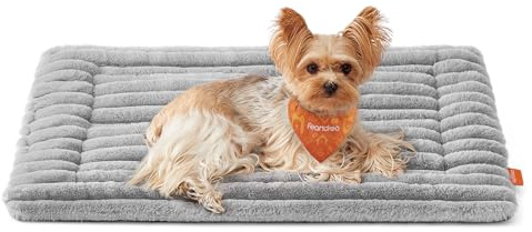 Feandrea Manta para Perros, M, 75 x 50 cm, Alfombra para Mascotas para Perros y Gatos, Lavable a Máquina, Protector de Sofá, Gris Paloma PPB042GD01