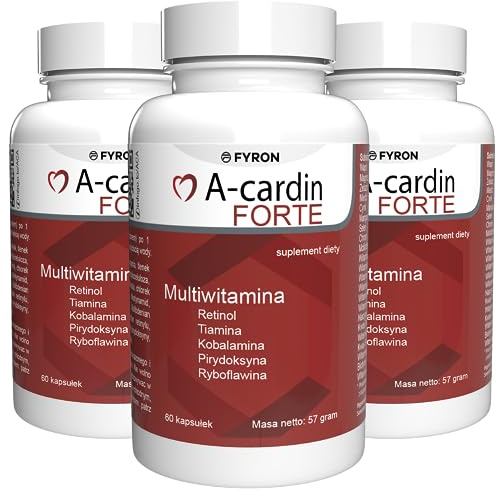 A-cardin Forte- 180 Capsule (3x 60 Capsule), Confezione da 3
