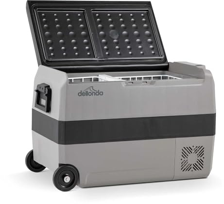 Dellonda 50L Portable Car Fridge, Freezer, 12/24V Dual Zone Compressor - DL14