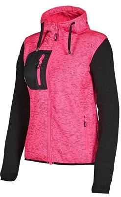 U-Power Ey174bf-2xl EY174BC-2XL-Tröja med dragkedja Enjoy Modell Rainbow Black Fuchsia Storlek 2XL, Svart, XL Unisex Vuxen, Negro, XXL stor tall