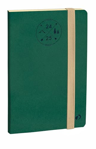 Quo Vadis 549025Q Agenda Scolastica HORIZONTAL 15 Multilingua Anno 2024-2025 Colore Verde Formato 10X15cm Settimanale 16Mesi Settembre-Dicembre Carta Avorio Copertina Morbida con elastico Everest