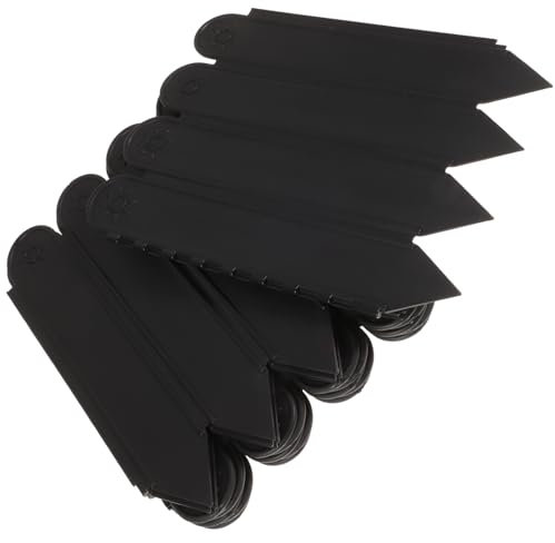 POPETPOP 1sacchetto Recinzione Da Giardino in Plastica Nero Bordura Per Aiuole e Cortile Protezione Piante Resistente e Facile Da Montare Steccato Per Esterno e Giardino Ordinato