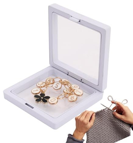 Cadenas de contador de tejer, marcador de costura de ganchillo, accesorios de ganchillo, contador de filas de punto para joyas hechas a mano, proyecto de seguimiento de costura de tejido