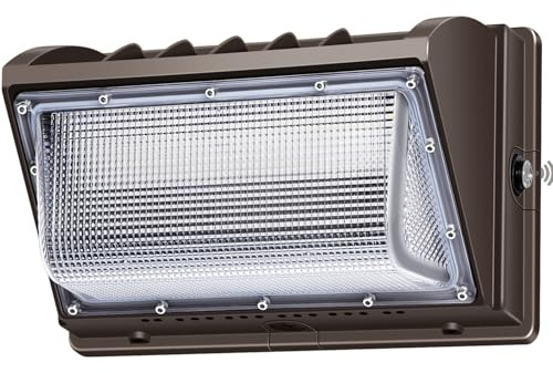 ledmo 150W LED Wall Pack with Photocell Dusk to Dawn 5000K Waterproof Commercial Outdoor Light Fixture 21000lm 100-277V Equivalent,Energy Save Flood Lights for Building,Yard,Warehouse,Garage