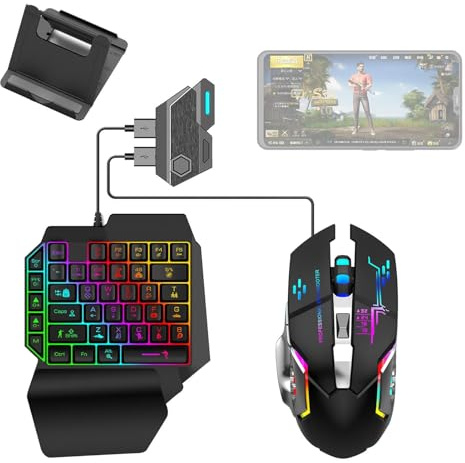 Enhandstangentbord | Enhandsspel och tangentbordskombination med en enda | 35 - Spelset med låg latens för bärbar dator, spela medan du laddar