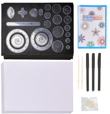 Juego De Dibujo En - Kit De Arte De PP De 28 Piezas Con 20 Papeles Para Raspar | Entrenamiento De Habilidades Motoras Finas En Preescolar Para Niños | Plantilla De Regla Creativa Para Niños