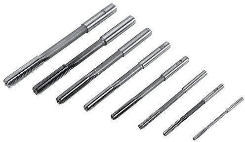 KSTE 8PC Maschinen Reibahle, HSS Chucking Fräser Reibwerkzeugen 3/4/5/6/7/8/9/10 mm gerader Schaft Schneid