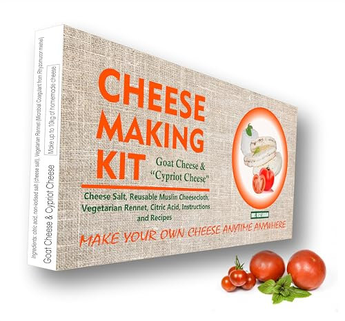 Cheese KIT Mozzarella and Ricotta Making KIT Great Gift Present for All Occasions Contains Rennet