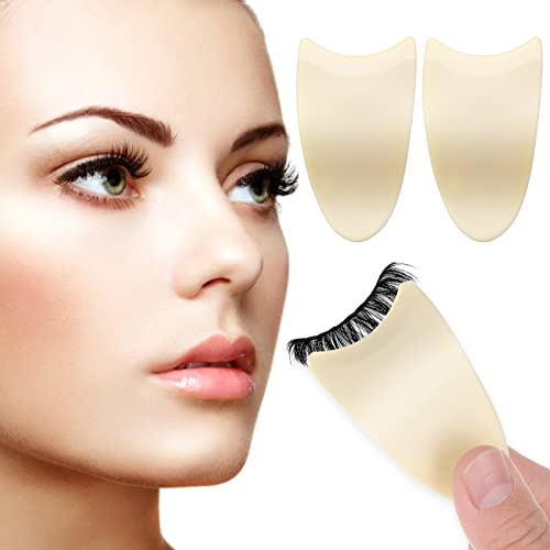 2 PCS False Eyelashes Applicator Tool for Wear Eyelashes, Lash Clip Tweezers Lashes Buddy Eye Makeup Tools for Beginners Easy to Wear False Lashes