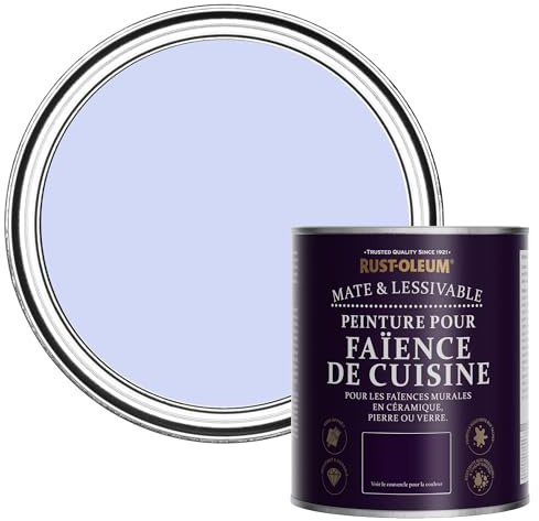Rust-Oleum Purple Water-Resistant Kitchen Tile Paint in Matt Finish - Be My Mermaid 750ml