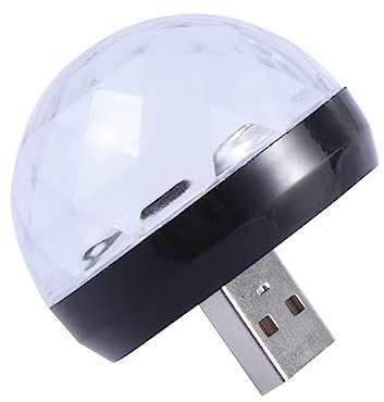 OSALADI Autoverkleidung Autodekoration Bühnenball Licht USB-betriebene Lichter DJ-Beleuchtung Karaoke-er schmücken atmosphärisches Umgebungs umrüsten Kugel