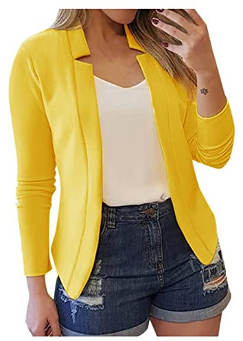 Kurzblazer Damen Sweat - Blazer Kurzjacke Damen Elegant - Cardigan Anzug Jacke Festlich Sommerblazer Leicht Kurzer Blazer Tailliert Jacke Kurz Sweatblazer Bolero Kostüm Sakko Für Kleid Anzugjacke