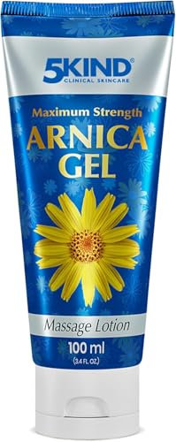 5kind Gel Arnica Puissance Maximale 100 ml - Arnica Gel Action Rapide Anti Ecchymoses et Gonflements - Gel Anti Bleus à l'extrait d'Arnica Montana - Décontractant Musculaire Muscles & Articulations