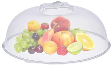 Grand Couvercle de Four à Micro-ondes Transparent de Qualité Supérieure - 29 x 11 cm pour Cuisinière