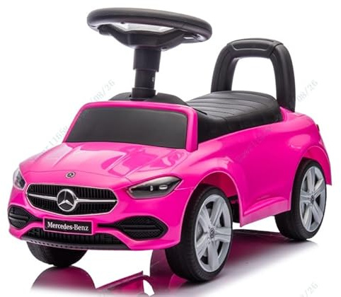 COSTWAY Coche Correpasillos para Niños, Coche Deslizante Infantil con Volante y Sonido de Motor, Almacenamiento Bajo el Asiento, Correpasillos para Niños de 12 a 36 Meses (Rosa)