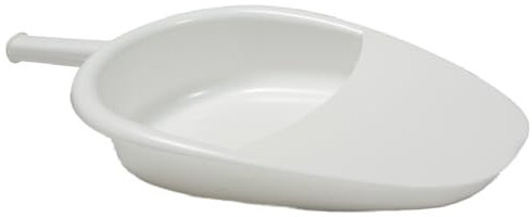 MEDICALAB Padella Sanitaria Made in Italy, Padella per Disabili, Allettati e Anziani, Sterilizzabile in Polipropilene, Colore Bianco (Senza Coperchio)