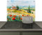 KitchenYeah© Spritzschutz Küchenrückwand Vinyl 70x52 cm Küche Deko Wandschutz Wandverkleidung, Cerankochfeld Abdeckung Blumen - Landschaft - Natur - Gemaltes Aussehen
