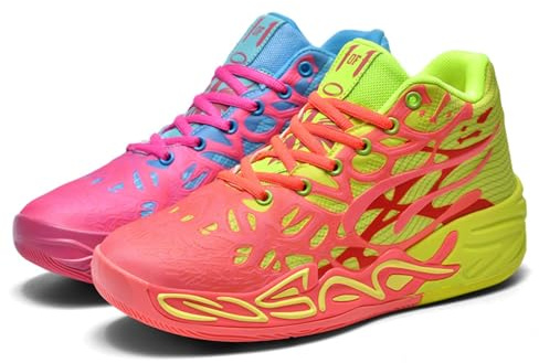 Chaussures de Basket-Ball for Hommes, Maille Respirante, Chaussures de Sport à la Mode, Chaussures de Loisirs(Blue Green,38 EU)