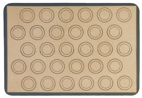 30 agujeros de silicona para macarrones, pasteles, horno, moldes útiles para hornear pasteles, suministros de silicona fáciles de mantener