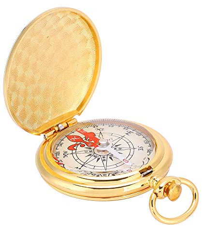 Messing Kompass Taschenuhr Outdoor Navigationswerkzeug mit Stil f¨¹r Camping, Wandern, Notf?lle und Travel
