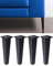 IPEA 4 x Möbelfüße für Sofas und Möbel Modell NEUTRONE - Set mit 4 hochwertigen Füßen aus Eisen - Modernes und Elegantes Design Farbe Schwarz matt, Höhe 195 mm