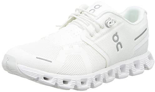 On Cloud 5 Damen-Sneaker, Ungefärbtes Weiß/Weiß, 43 EU