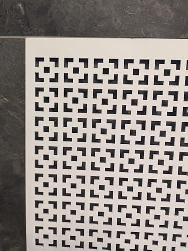 Pannello decorativo in rete di legno tagliato al laser in MDF spesso 3 mm per coperture di radiatori, pareti divisorie e armadi fatti in casa (varie dimensioni) motivo Pimlico (KK1). Realizzato nel
