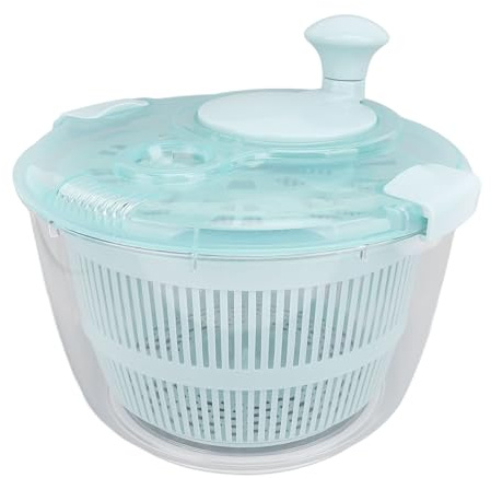 Salladsslunga sjö blå, 5 l, snabb, enhands manuell salladsslunga för grönsaker, frukt, sallad