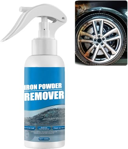 Spray antirouille multi-usages pour métaux-Dérouillage puissant pour voiture, nettoyant jantes, décapant de poudre de fer à base d'eau et protection antirouille pour jantes, châssis et outils (1pcs)