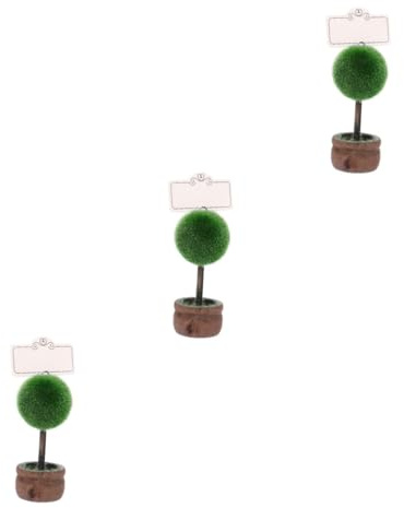 WEKADRIN 3 Pièces Porte-Cartes De Table En Résine Avec Clip Photo Et Support Mémo Compact Pour Bureau Mariage Et Décoration