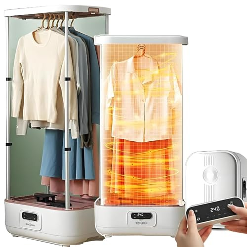 Ferro da stiro a vapore verticale con telecomando asciugatrice portatile for indumenti senza fili da 900W for una rapida rimozione delle pieghe