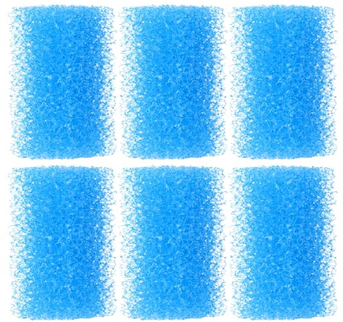 HOLIDYOYO Esponjas Filtrantes Bioquímicas para Acuario 6 Unidades Alta Densidad Material Filtrante para Peceras y Estanques Repuesto Compatible Filtros 5000F-5200F Almohadillas para
