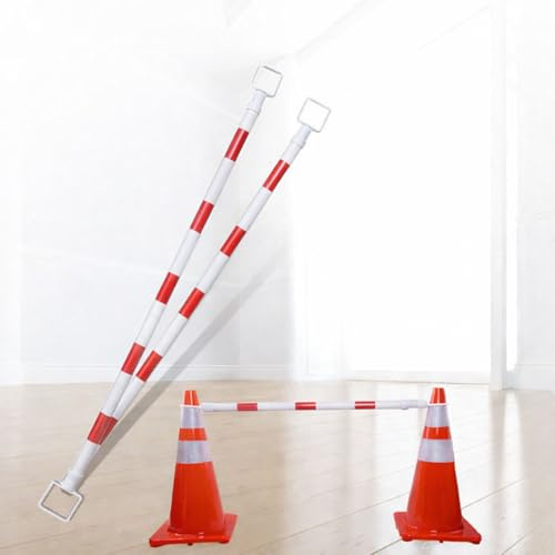 barra para conos de tráfico Barrera De Seguridad Para Conos De Tráfico, Biela De Cono De Carretera De PVC Para Estacionamiento/sitio De Control/barricadas(9PCS)