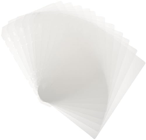 COHEALI Divisori per Quaderni A5 in Plastica Pp Traslucida, 12 Schede Perforate a 6 Fori Linguette, Separatori Indice per Raccoglitori ad Anelli, Supporto per Diari e Agenda Ufficio
