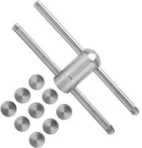 wueiooskj Herramienta de prensado de Punta de Taco de Billar de Acero Inoxidable, Ligera y compacta, para Reparaciones rápidas de la Punta del Taco, fácil de Usar, Accesorios
