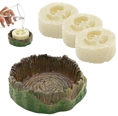 Alimentador De Cucarachas Contenedor de Agua y Comida para Reptiles con