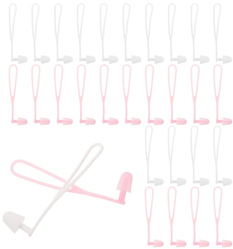 Abaodam 16 Paires de Bouchons D'oreilles en Silicone Étanches avec Corde Natation, Protection Auditive Confortable pour Hommes et Femmes Adultes