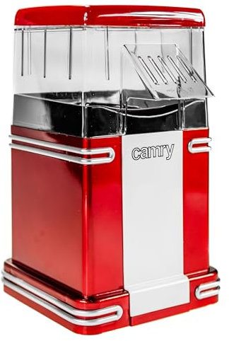 Camry CR 4480 Palomitero Máquina Hacer Palomitas Maiz Pop-Corn, Diseño Retro Estilo Vintage Rojo