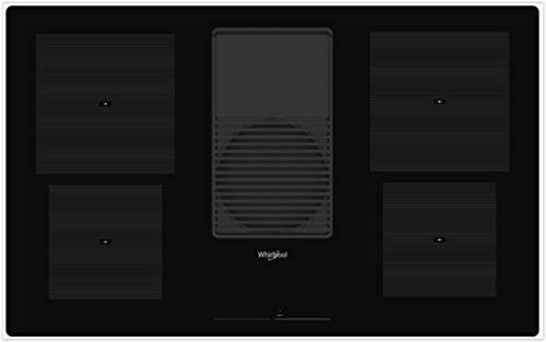 Whirlpool - Piano cottura a induzione con cappa integrata WVH 92 K finitura nero da 83cm