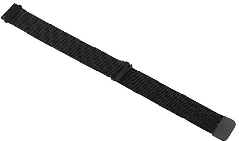 Pssopp Edelstahl-Uhrenarmband Mode 20 Mm Männer Frauen Verstellbares Edelstahl-Magnetarmband für GT2 (Schwarz)