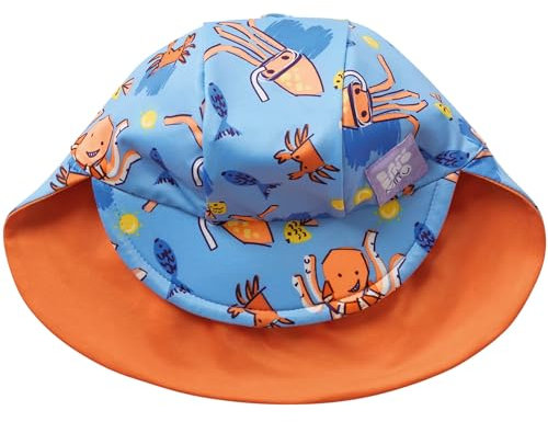 Bambino Mio, Cappellino Nuoto Sole Reversibile, Protezione UPF40+, Pattuglia d'onda, (<12 Mesi)
