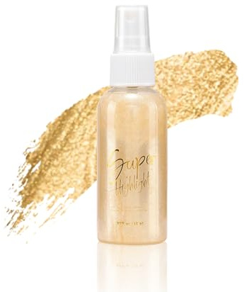 Spray de Poudre Paillette, Poudre Scintillante Maquillage pour Peau, Visage, Cheveux et Vêtements, Body Glitter Spray Imperméable à Séchage Rapide pour Halloween, Fête, Noël, 60ml (Or)