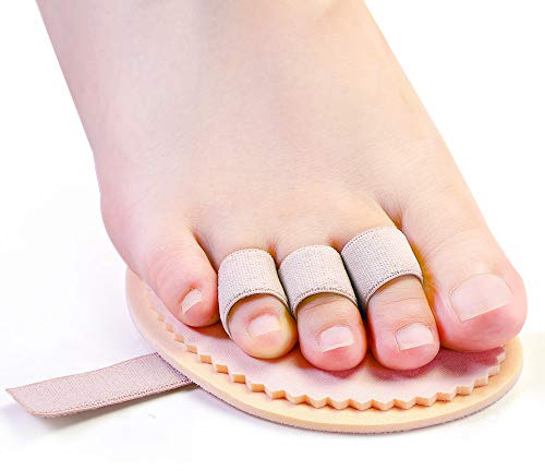Welnove Toe Straightener Hammer Toes Corrector Pack of 2 (3 Holes) for Claw Toe Mallet Toe Contracted Toe and Cured Toe Hammer Toe Splint